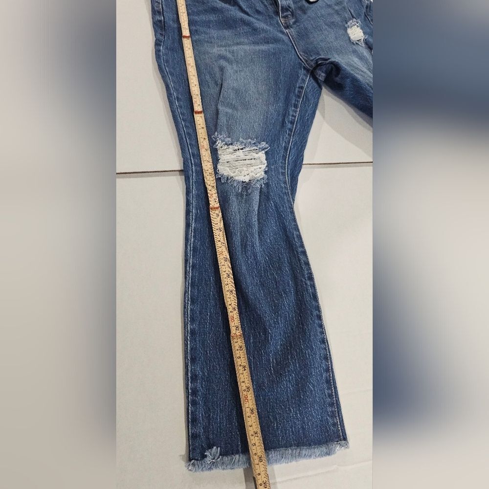 Torrid High Rise Straight Jean Size 18 R Distressed Denim - Picture 7 of 8